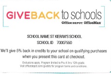 Office Depot Give Back to Schools