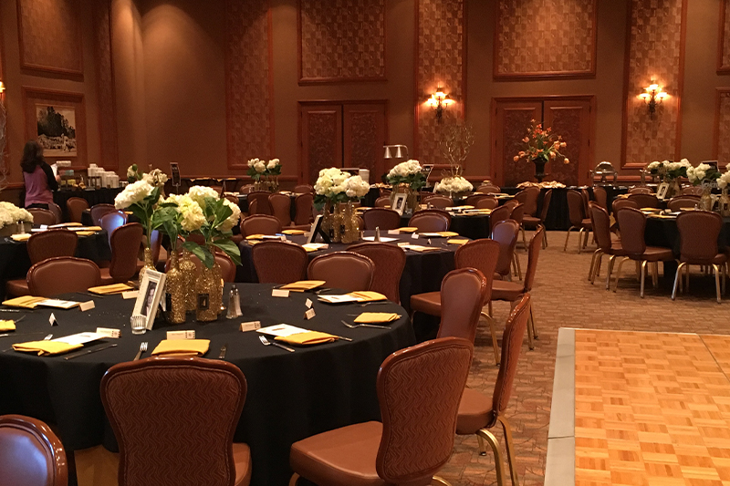 Gala room set up