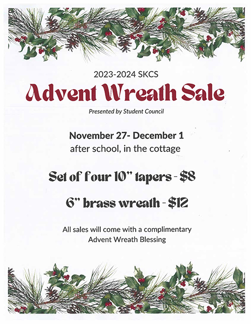 Advent Wreath Sale flyer