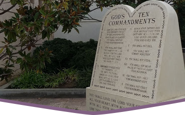 monument of Gods Ten Commandments